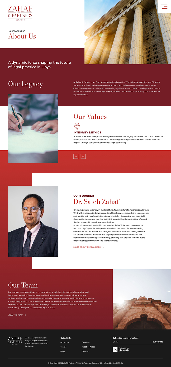 Zahaf & Partners low firm website